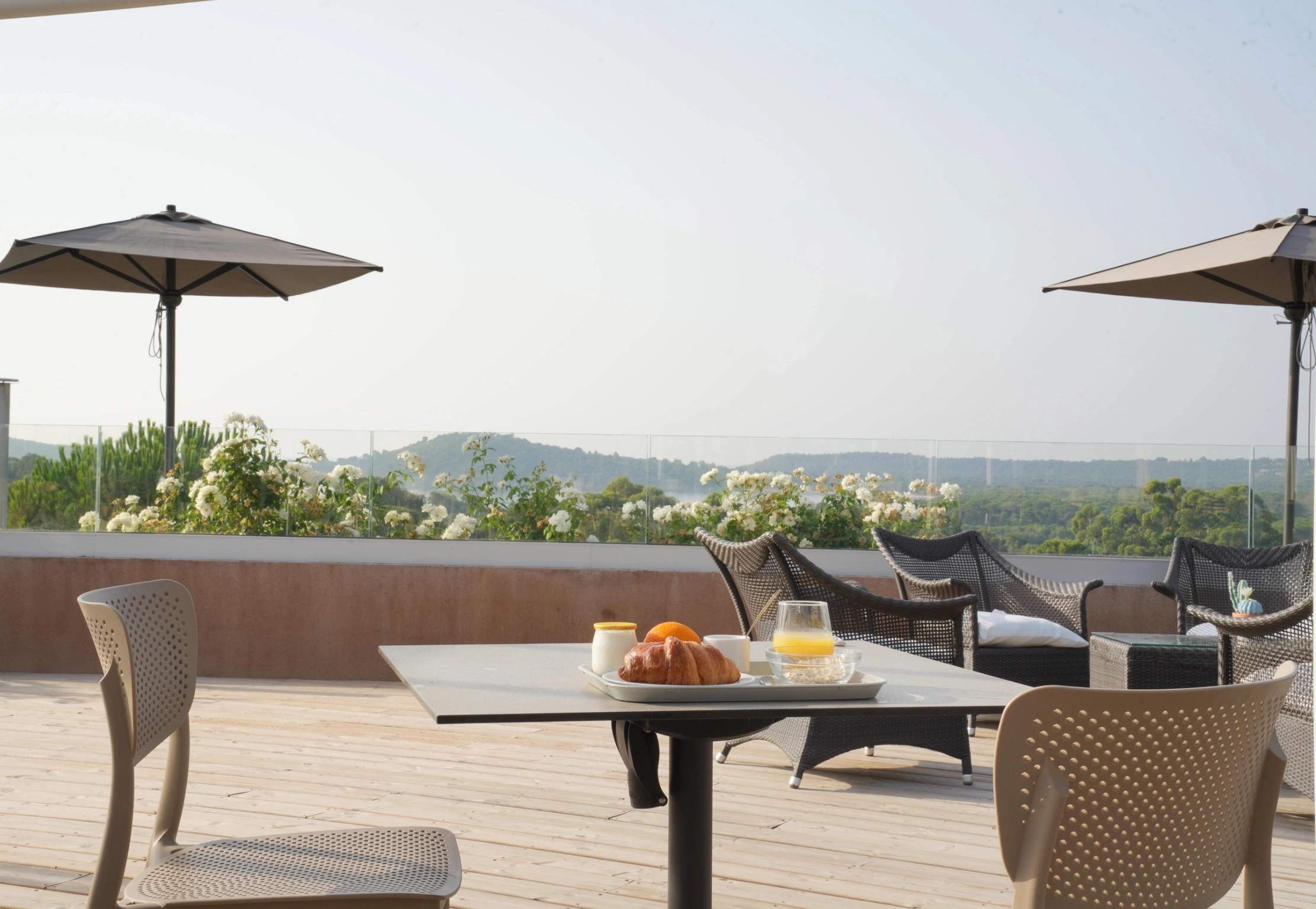 Le petit-déjeuner de l'hôtel U Paesolu